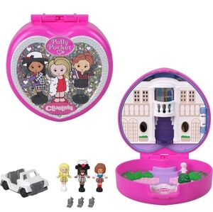 NIB Polly Pocket Micro Dolls and Playset, Collector Clueless Compact-  Bluebird